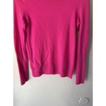 AQUA  Cashmere Sweater Womens XS Pink Turtleneck‎ Pullover Ribbed Hem Long Sleeve Photo 2