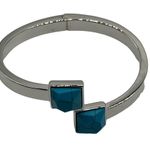 NEW Real Simple fashion silver and turquoise adjustable bracelet Blue Photo 13