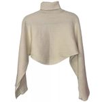 Free People Billie Mock Neck Crop Pullover Sweater NWT Champagne Dreams Ivory XS Photo 3