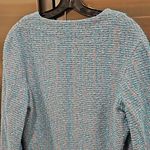 St. John 💕💕 Tweed Boucle Knit Suit Jacket Blazer ~ Lilac/Cornflower 12 NWOT Photo 3