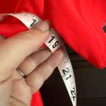 Trina Turk | Hot Coral Split Neck Drop Hem Short Sleeve Top Neon | Size Small Photo 4