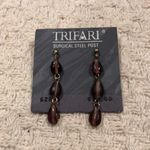 Trifari NWT Vintage Dangling Pierced Earrings Photo 0