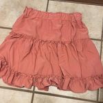 Zenana Outfitters Womens pink coral peach ruffle skirt Photo 0