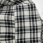 Madewell Ex-Boyfriend Shirt in Kemp Plaid Buttondown Top Black White Size XS GUC Photo 13