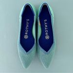 Rothy’s The Point Aquamarine Blue Green Washable Knit Retired Ballet Flats Size 6 Photo 6