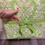 Belvah Quilted Fabric Tote and Cosmetic Bag Photo 2