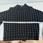 Madewell  Textured Turtleneck Top in Windowpane Size Medium EUC Photo 7