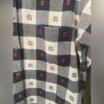 Krazy Kat Sz 14/16 Button Up Shirt Plaid w/ Schoolhouses & Apples Teacher Shirt Photo 4