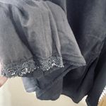 ALC Frank ALC Grey Long sleeve top sequin beaded shirt sz L popover blouse minimalist Photo 2