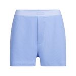 SKIMS NWT  Cotton Rib Loose Boxer in Blue Violet Photo 0