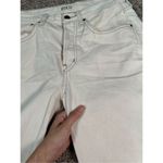 Ética Altin Loose Fit Jeans Natural Denim Mid Rise Relaxed Leg Frayed Hem 27 White Photo 12