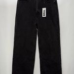 Princess Polly NWT  Y2K Henley Wide Leg Jeans in Black Photo 5