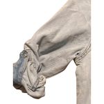 SheIn Light Blue Denim Button Up Shirt Snap Pearl Buttons Tab Sleeves Sz Small Photo 2