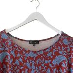 Diane Gilman Printed Jersey Knit Dolman-Sleeve Top Multicolor Boatneck 3X #1289 Photo 2