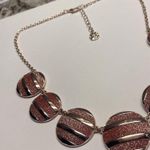 Monet Set Of Signed Gold Tone / Glitter Necklace / Stretchy Stretch Bracelet Photo 2