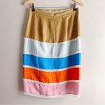 J.Crew NWT Crochet Ribbon Pencil Skirt, Colorblock Multicolor, Linen Blend Sz 6 Photo 9