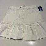 Marshalls White Denim Ruffle Skirt Photo 0