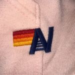 Aviator Nation  Logo Pullover Relaxed Hoodie in Light Pink Size XS Sweatshirt Photo 6