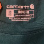 Carhartt teal loose fit heavyweight tee size XS Photo 3