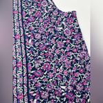 J.Jill Women’s Size XL Maxi Dress Stretch Sleeveless Long floral Purple Blue Photo 5