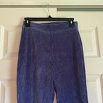 Aerie small blue velour pull on flare leggings sweatpants lounge Photo 3