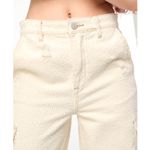 BLANK NYC NWT  Franklin Fit Cargo Pants Textured Ivory Utility Style 28 Photo 3
