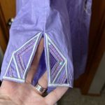 Bob Mackie  Purple Short Sleeve Button Down Shirt wearable art size 3x Photo 9