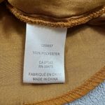 Rachel by Rachel Roy Blouse Top XS Womens Mustard Yellow Cap Sleeve Tunic Top V Photo 4