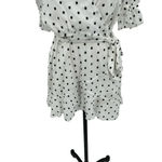 La Maison Talulah Something About You Mini Dress in White Black Polka Dot‎ Print Size 6 Photo 4
