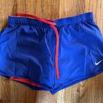 Nike  Dri-fit Blue and Neon Orange Shorts. Size medium Photo 0
