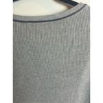 Lands' End Knit Tunic Sweater Size Large L Scroop Neck Gray Slate Gray Classic Photo 4