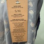 Morgan Lane NWT Floral Navy Kimono Robe Size S/M Satin Cottagecore Dressing Gown Photo 10