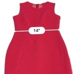 Taylor Women's Sleeveless Zip Up Ribbed Midi Dress Fuschia Hot Pink Size 2 Photo 6