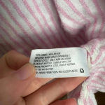 Alexis  for Target pink stripe linen blend belted dress short sleeve small L25 Photo 8