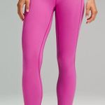 Lululemon Athletica Align High Rise Crop Sonic Pink Leggings Photo 6