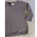 Fenn Wright Manson  womens wool blend silver metalic sweater size medium pullover Photo 3