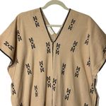 Kukul Boutik Merida Mexico Tan Kaftan Black Embroidery Artisan Artsy Aztec O/S Size undefined Photo 2