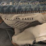 American Eagle  Destroyed Highest Rise Jegging Light Wash 360 Stretch 16S Photo 4