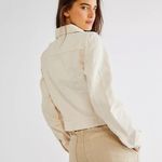 Free People WE THE FREE Rumors Denim Jacket Ecru Cream Size M Photo 2