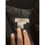 Women's Genuine Suede Leather Peplum Coat Size 12 Quiet Luxury Goth Witchy City Black Photo 1