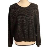 ASOS  black textured zebra pattern size 14 sweatshirt. Photo 0