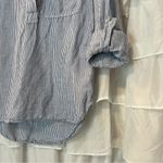 Dalia Collection  Stripe Adjustable Sleeve Shirt - Size XS Photo 5