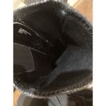 White House | Black Market WHBM Snakeskin Black Boots 8M Knee High Heel 4.5”  Party Photo 8