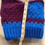 Handmade Crochet Cat Animal Ear Beanie Hat Cozy Ribbed Brim Stretch Winter Hat Photo 5