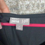 J.‎ Jill Perfect Pima Black Sleeveless Maxi Long Dress Full Length Photo 1