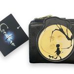 Coraline Jones moon silhouette mini flap wallet Black Photo 0