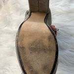 Francesca's  Gray Suede High Heel Ruffle Booties Photo 3