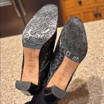 Brighton EUC Black Woven Mules with Silver Accent Sz 8 Photo 5