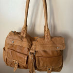 Converse VTG 90's One Star Distressed Beige Leather Tote Hobo Shoulder Bag RARE Photo 0