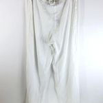 French Connection Womens Pants Linen Button Fly Tie Waist White 12 Photo 1
